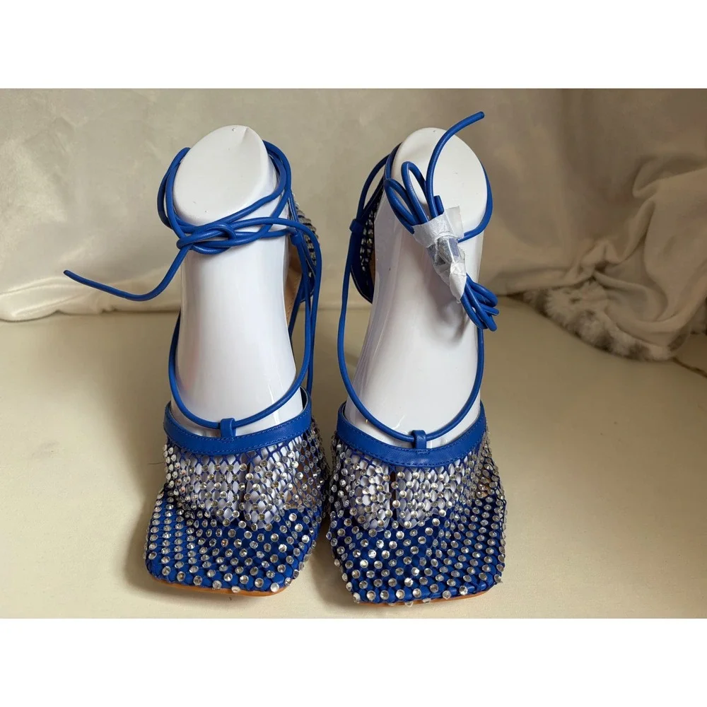 Mixx Shuz Rosalyn Blue Rhinestone Mesh DO NOT BUY‎ / NOT AVAILABLE